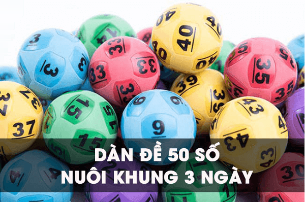 Dàn đề 50 số khung 3 ngày 